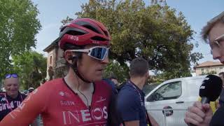 Geraint Thomas  Interview at the finish  Stage 12  Giro dItalia 2024 [upl. by Mathis]