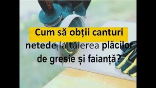 Tăierea plăcilor de gresie și faianță 10 [upl. by Ecyal]