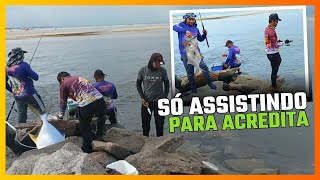 PESCA NA PRAIA DE SERRAMBI PE  PAMPO E XERELETE NESTE DIA [upl. by Frayda]