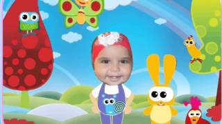 Isabella bailando Hokey Pokey en español Baby tv [upl. by Kenzie]