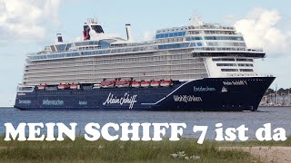 Erstanlauf amp Premiere MEIN SCHIFF 7 in Kiel am 12062024 [upl. by Inihor]