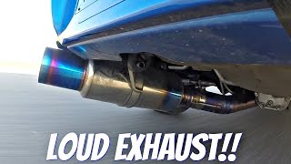 Subaru Impreza STi with Tomei Ti Titanium Exhaust LOUD Sound [upl. by Akirre]