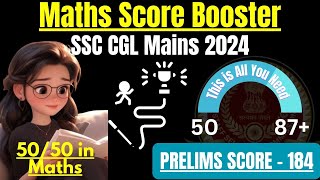 How to Increase Marks in Maths for SSC CGL Tier 2 Score Booster for SSC CGL Mains  ssc ssccgl [upl. by Htebasil]