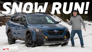 2022 Subaru Outback Wilderness XMode Extreme Snow Test [upl. by Pyotr]