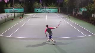 Manders vs Browne Club Coops Tennis Brisbane 1010 Extended Set [upl. by Einaoj]