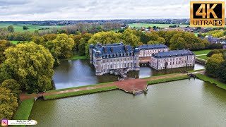 Castle of Beloeil  Beloeil  Belgium  Drone footage Ultra HD 4K [upl. by Nady]