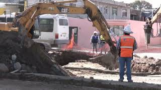 Avanza la construcción de los distribuidores viales Atlixcáyotl  Periférico y Ejército de Oriente [upl. by Ellertnom]