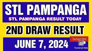 STL PAMPANGA RESULT TODAY 2ND DRAW JUNE 7 2024 4PM [upl. by Derian399]