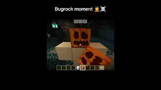 Bugrock Moment 🤦shots minecraft [upl. by Nohj]