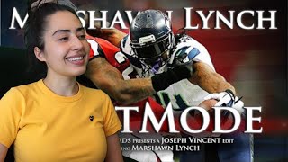 SOCCER FAN REACTS TO Marshawn Lynch  BeastMode [upl. by Malissa577]