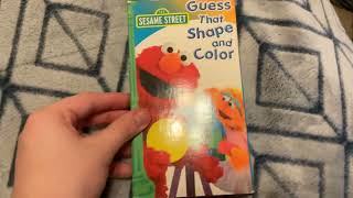 Sesame Street Guess That Shape amp Color 2006 VHS [upl. by Kinemod]