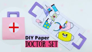 How To Make Paper Doctor Set Toy For Kids  Nursery Craft Ideas  Paper Craft Easy  KIDS crafts [upl. by Lodovico]