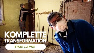 Wohnzimmer renovieren in 35 Minuten Einmal komplett auf Links gedreht Time lapse [upl. by Ahsienaj342]