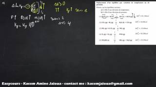 55  Exercice 22  Thermodynamique SMPC [upl. by Aldred]