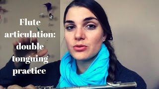 Flute articulation double tonguing practice [upl. by Juditha281]