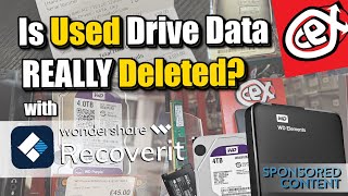 Buying USED Hard Drives and SSDs  Is The Data REALLY deleted with Wondershare Recoverit [upl. by Enuahs]