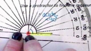 How to use a protractor [upl. by Jacoby83]