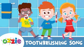 Brush Your Teeth Song  Toothbrushing Song For Kids with Timer [upl. by Aliahs]