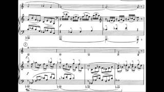 F Poulenc Clarinet sonata III Mov With score [upl. by Edlun]