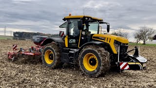 JCB 4220 iCON und Horsch Terrano 3FX mit MiniDrill im Einsatz  DJI Mini 2 [upl. by Atiluj]