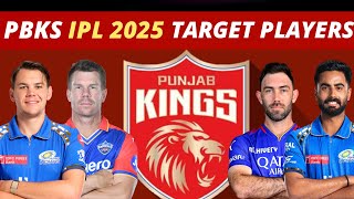 IPL 2025  PBKS Target Players  5 Players Punjab Kings might target in IPL 2025 Mega Auction [upl. by Coral]