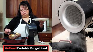 Say Goodbye to Kitchen Smoke Does the AirHood Portable Range Hood Work [upl. by Rukna]