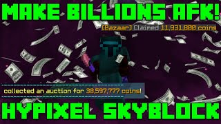 The BEST AFK Money Making Methods  Hypixel Skyblock 9 [upl. by Brenton725]