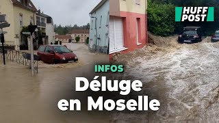 La Moselle placée en vigilance rouge doit faire face à des inondations [upl. by Montana]