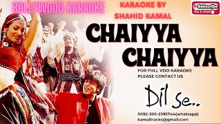 Chal Chaiyan Chaiyan Audio Karaoke By Shahid Kamalkaraoke bollywood [upl. by Sparke]