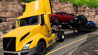 Volvo VNL DE JUGUETE lleva coches Desde El Naranjo a Tamasopo MÉXICO ATS [upl. by Ardekahs]