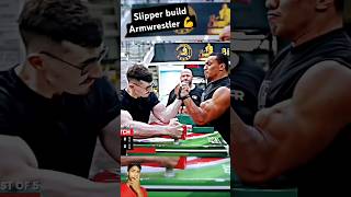 Sleeper build💪 vs🏋️bodybuilder armwrestling challenge total armwrestling shorts [upl. by Braswell927]