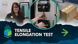 Tensile Elongation Test – IPG Packaging Lab [upl. by Nwahsel]