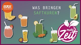 Was bringen Saftkuren  mahlZeit  DAKGesundheit [upl. by Ahsitul773]