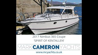 2017 Nimbus 365 Coupe  ‘SPIRIT OF KENTALLEN’  36 motoryacht for sale with Mark Cameron Yachts [upl. by Gonzalo]