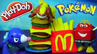 Play Doh • Happy Meal dla Pokemonów • McDonalds Pokemon • Unboxing i kreatywne zabawki [upl. by Nathalie]