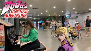 I played GIORNOS THEME on piano in public [upl. by Lanette758]