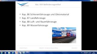 Zolltarif Einreihung von Waren 25022015 Ein Webinar von ZollRechtSteuern [upl. by Nanor]