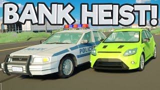 Bank Heist Leads to Massive Police Chase Motor Town [upl. by Ardnot475]