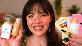 ASMR Wooden Skincare amp Makeup for Sleep layered sounds pampering [upl. by Ireg529]