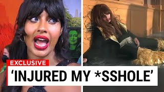 Jameela Jamil REVEALS Her CRAZY On Set Injury [upl. by Westley4]