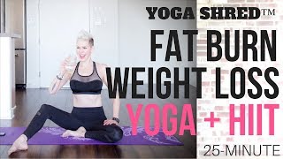 Best Fat Burning amp Weight Loss HIIT  Yoga  Sadie Nardini [upl. by Ahtnamys]