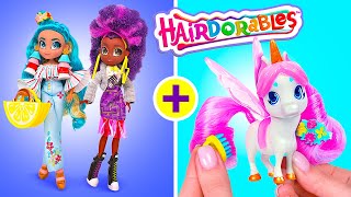 Hairdorables Unboxing  Trendy Pets And Dolls You Can Brush [upl. by Alik298]