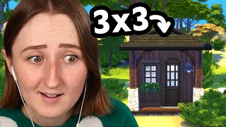 i built the tiniest cabin possible in the sims [upl. by Eyoj]