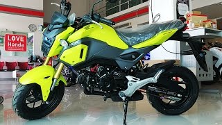 Honda MSX 125 SF 2017 สีเหลืองเทา [upl. by Hazeefah]