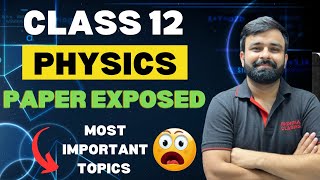 Class 12th Physics Chapter wise Most important Topics I CBSE Boards 2024 I Score 7070 I Vishal Sir [upl. by Einhoj941]