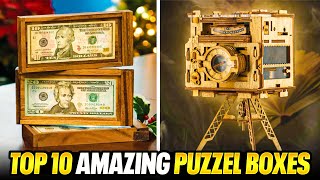 Top 10 Puzzle Boxes That Will Blow Your Mind 🧠🧩 [upl. by Euginomod]