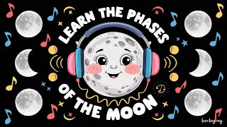 Phases of the Moon Lunar Cycle  Educational Songs for Kids [upl. by Astto]