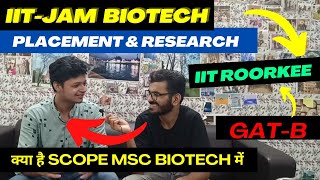 IIT Roorkee MSc Biotechnology Complete Detail  Placement amp Research after GATB [upl. by Bahr983]