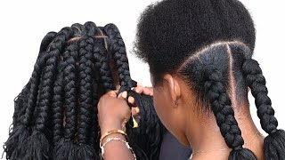 Elegant Braid Hairstyle You Want To Try Using Brazilian Wool  Easiest tutorial for beginners [upl. by Notfilc]