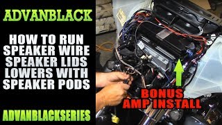 How To Run Amp And Rear Speakers On Your Bagger Harley Davidson Touring [upl. by Ilhsa1]